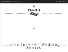 Tablet Screenshot of pizzutiweddingphotography.com